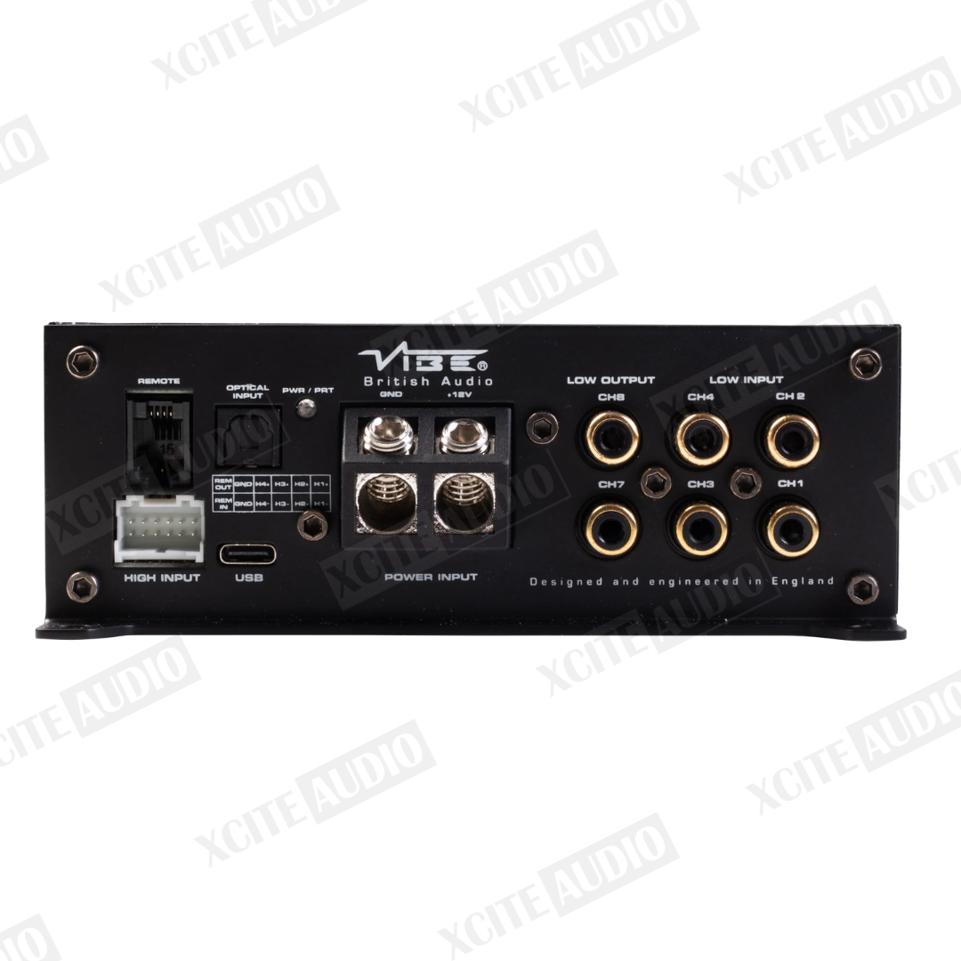 VIBE British Audio POWERBOX80.6-8DSP-V3 | 6-Channel 1200W Class D Amplifier with Integrated 8-Channel DSP