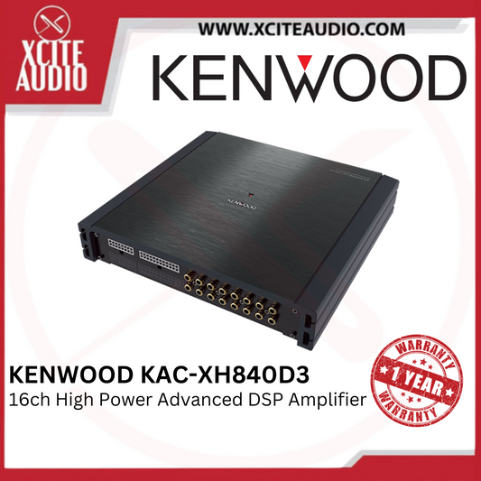 KENWOOD DSP KAC XH840D3 - 16IN/16OUT Fully Amplified Bridgeable Advanced High Power Car DSP Amplifier