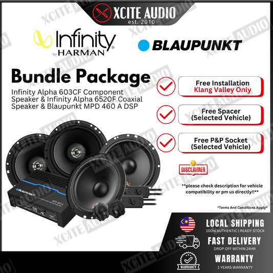 Mid-Year 2-Way Speaker + DSP Upgrade Bundle Package with FREE INSTALLATION