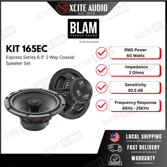 BLAM KIT 165EC - Express Line 6.5" 2-Way Coaxial Car Speakers