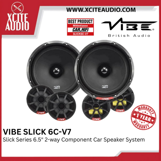 VIBE SLICK6C-V7 | Slick Series 6.5" Car Component Speakers (94db High Sensitivity)