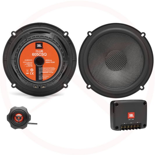 JBL CLUB SQ BUNDLE - Club SQ Series 6.5inch 2-way Component & Coaxial Car Speakers