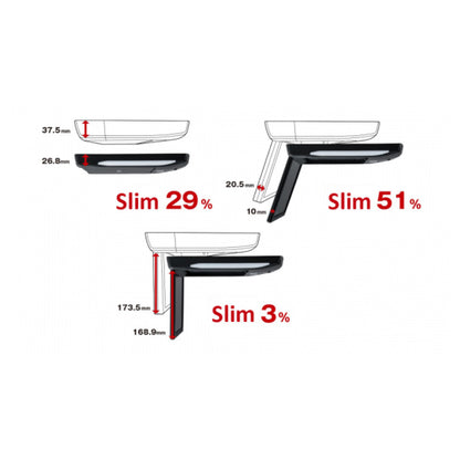 Alpine RSH10XS-R-B 10.1-inch WSVGA Slim Rear Vision