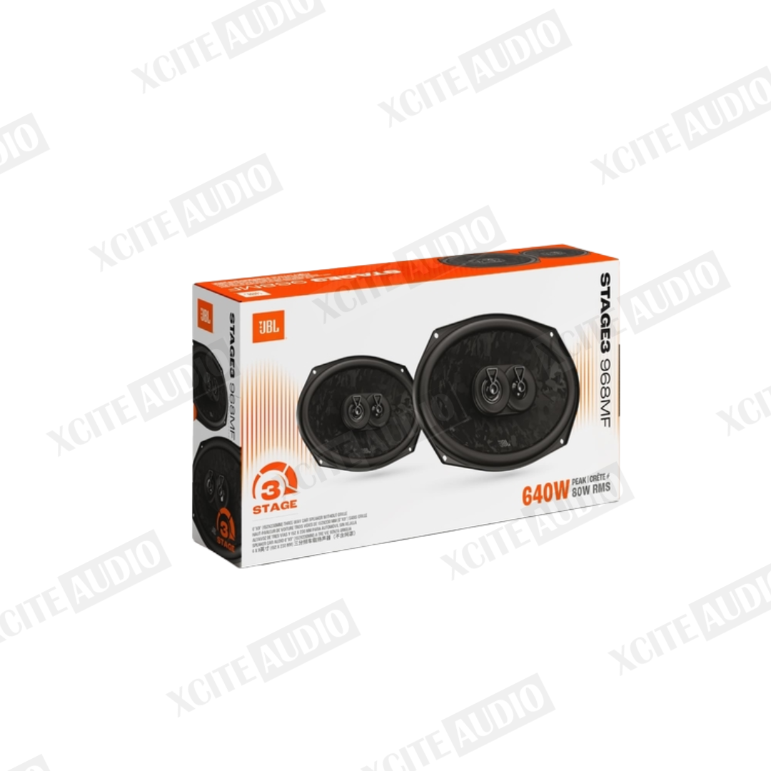 JBL Stage3 968MF 6"x9" (152x230mm) Three-Way Coaxial Car Speaker