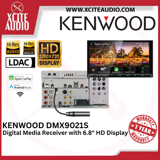 Kenwood DMX9021S - 7" Car Digital Multimedia Receiver | HD Display | Wireless Android Auto/Apple Carplay