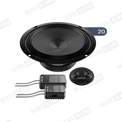 Audison APK165Ω2 6.5" 2-Way 300Watts Peak 2-Ohms Car Audio Speakers