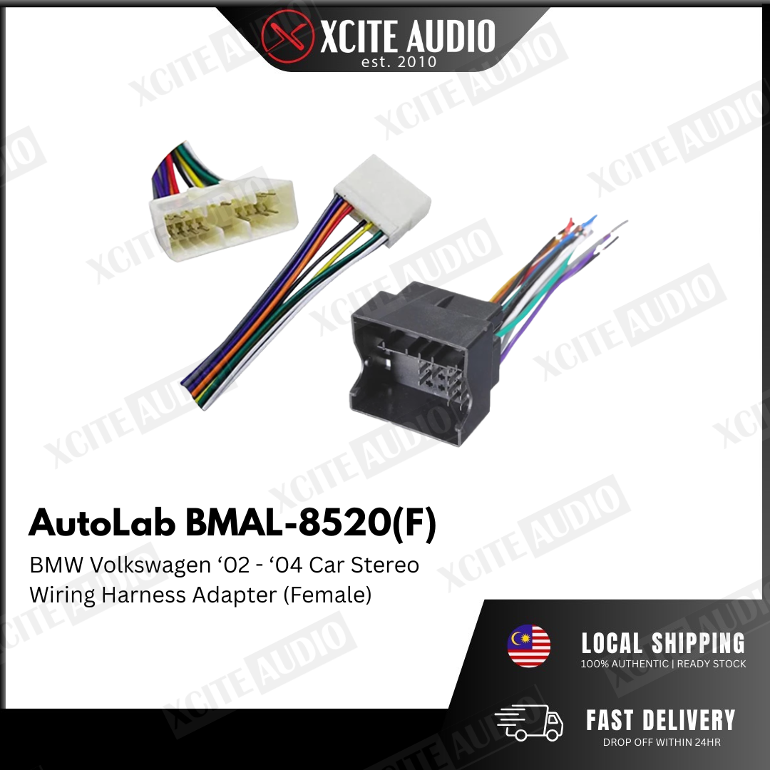 BMW & Volkswagen '02 – '14 Car Stereo Wiring Harness Adapter (Female)