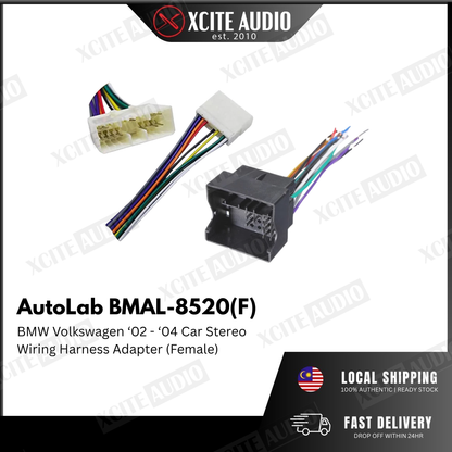 BMW & Volkswagen '02 – '14 Car Stereo Wiring Harness Adapter (Female)