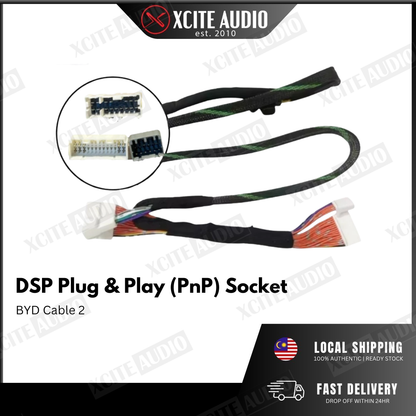 Digital Sound Processor(DSP) Plug & Play Cable Socket For Proton/Perodua/Toyota/Nissan/Mazda/Honda/Hyudai/BMW/Audi/Mini/Mercs