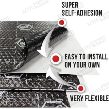 Standartplast STP BLACK SILVER 1.8 mm Vibration Damping Car Soundproof Material (1 sheet)