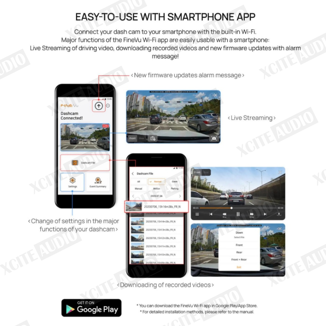 Vueroid D20-F2 FHD DUAL DASHCAM WITH Wi-Fi & SMART ADAS Car Camera Car Recorder Kamera Kereta Manual, Accident free