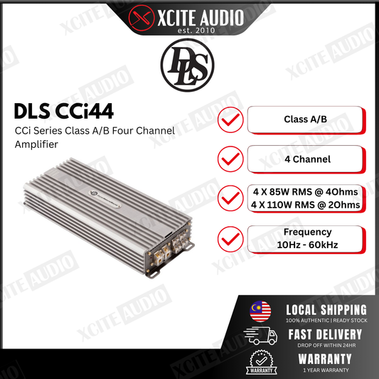 DLS CCi Series CCi44 - Class A/B Four Channel Amplifier 85W RMS X 4