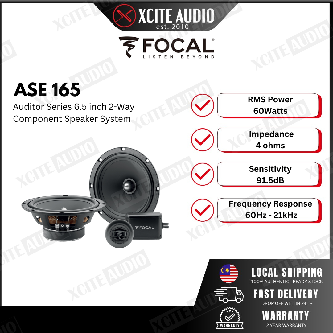 Focal Auditor Evo Series ASE-165 6.5” (16.5CM) 2-Way Component Kit Speakers