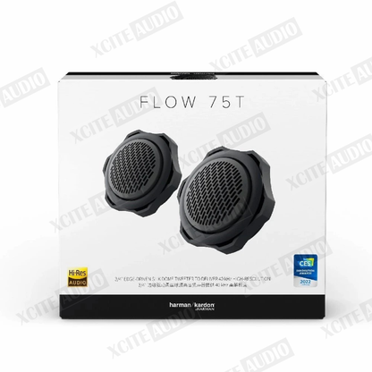 harman/kardon Flow 75T | 19mm/1"inch | Hi-Res Certified Edge Driven Silk Dome Car Tweeters
