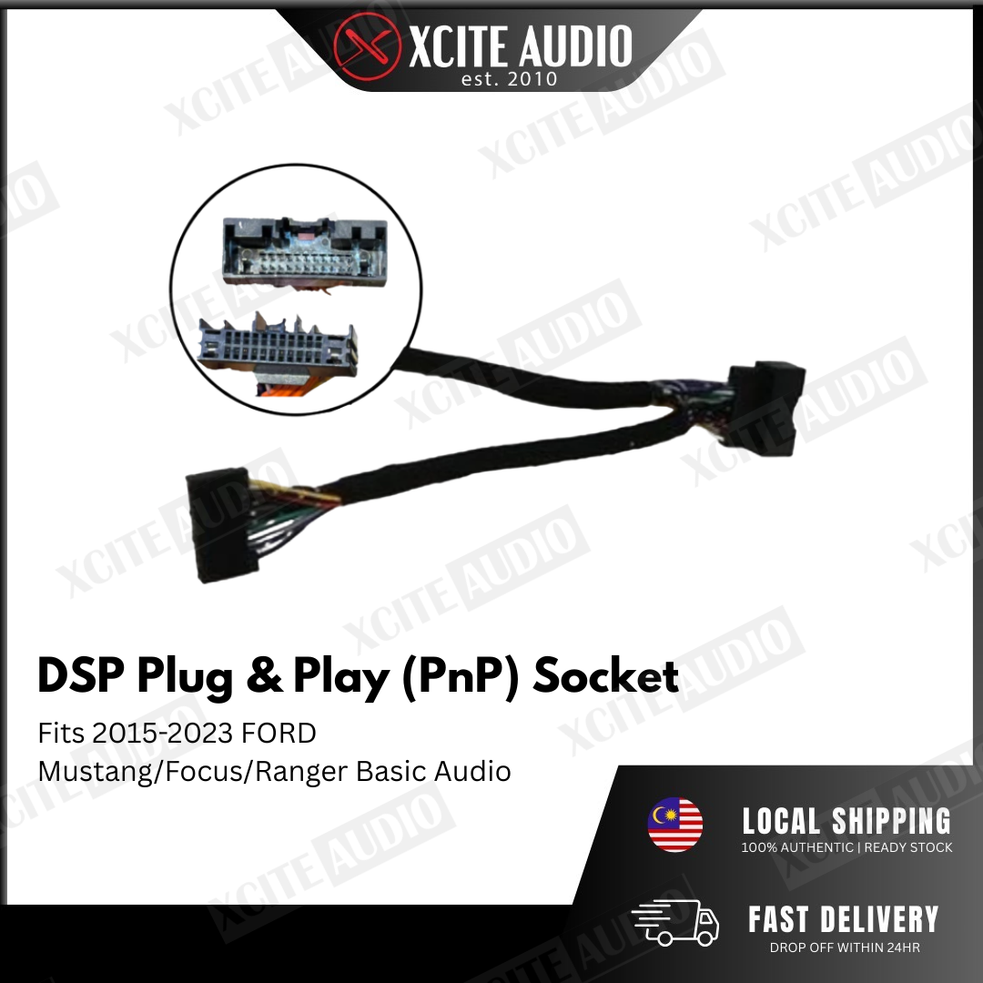 Digital Sound Processor(DSP) Plug & Play Cable Socket For Proton/Perodua/Toyota/Nissan/Mazda/Honda/Hyudai/BMW/Audi/Mini/Mercs