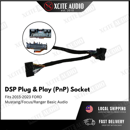 Digital Sound Processor(DSP) Plug & Play Cable Socket For Proton/Perodua/Toyota/Nissan/Mazda/Honda/Hyudai/BMW/Audi/Mini/Mercs