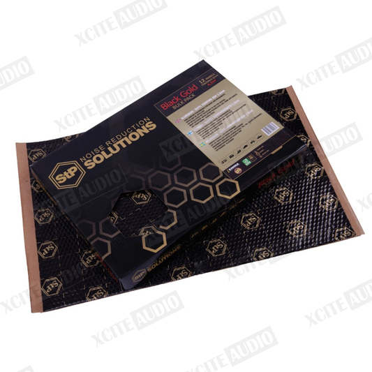 STANDARTPLAST Gold Line Black Gold Bulk Pack Car Soundproof - 12 Sheets
