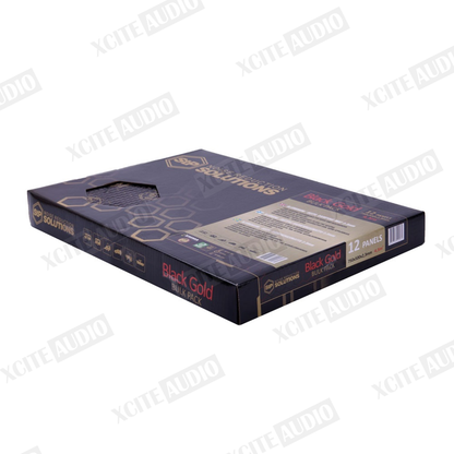 STANDARTPLAST Gold Line Black Gold Bulk Pack Car Soundproof - 12 Sheets