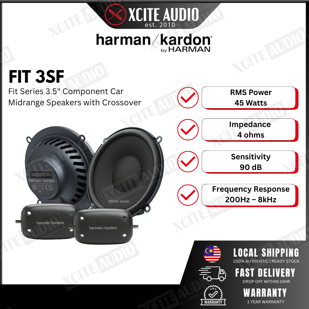 HARMAN KARDON FIT 3SF - Fit Series 3" Component Car Midrange Speakers