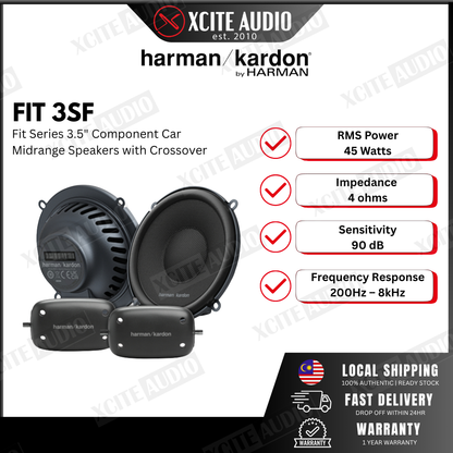 HARMAN KARDON FIT 3SF - Fit Series 3" Component Car Midrange Speakers
