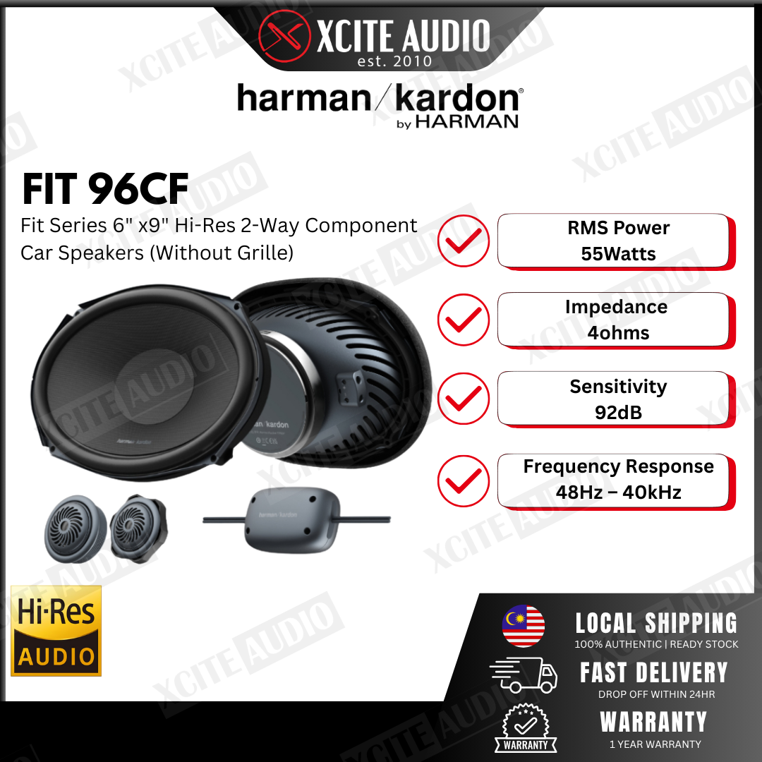 HARMAN KARDON FIT 96CF - Fit Series 2-way 6"x 9" Hi-Res Car Component Speaker System