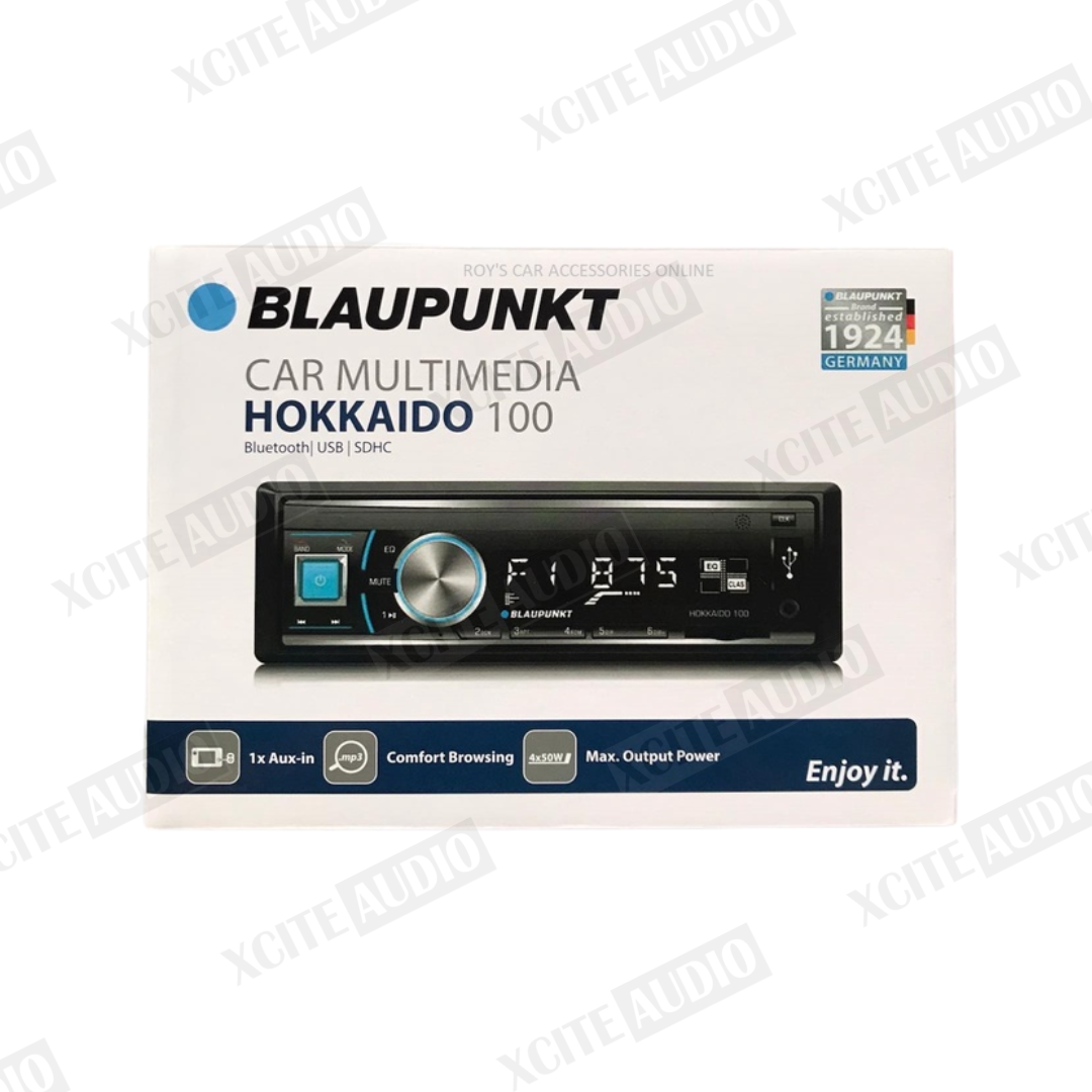 Blaupunkt HOKKAIDO 100 Single DIN Bluetooth USB SDHC MP3 Radio Receiver (No CD)
