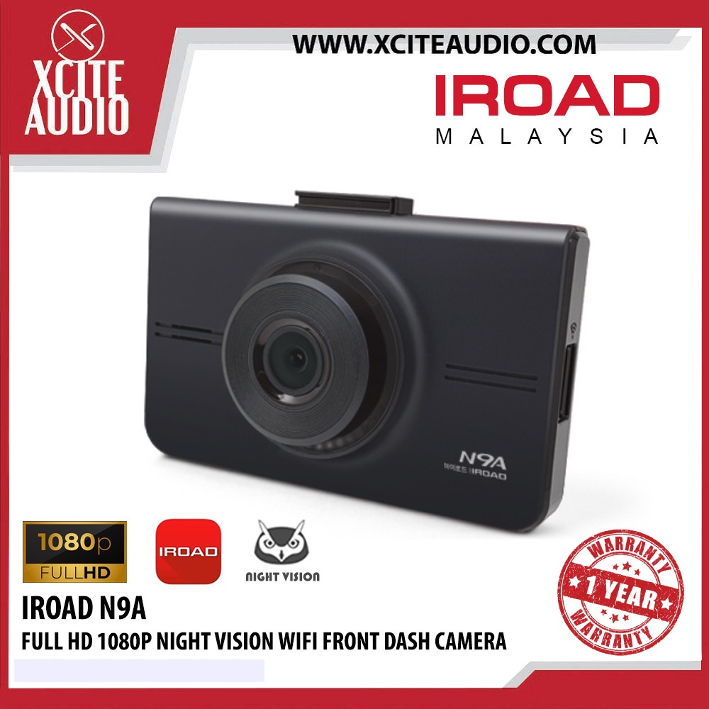 IROAD N9A Full HD 1080P Night Vision Motion Detection Parking Mode Wifi Front Car Dash Camera