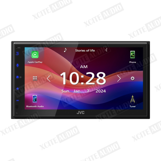 JVC KW M590BT - 6.8" Digital Media Receiver with Apple Carplay & Android Auto
