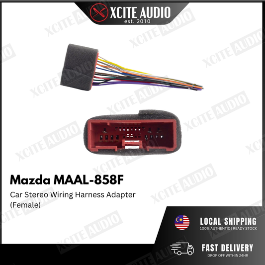 Mazda MAAL-858F Car Stereo Wiring Harness Adapter Steering Wheel Control Adapter (Female)