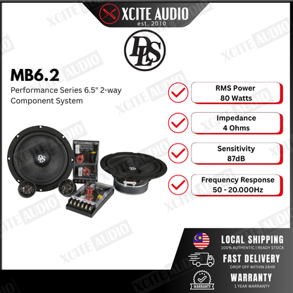 DLS Performance MB6.2 - 6.5" 2-way Component Speaker