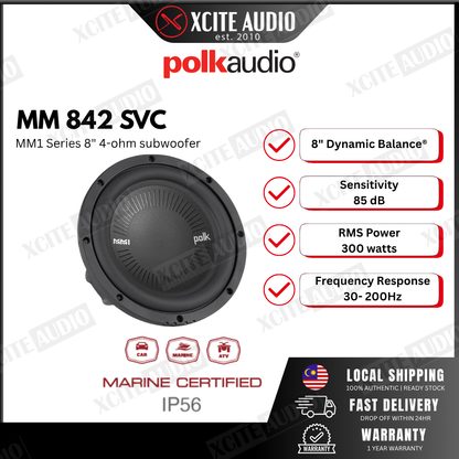Polk Audio MM 842 SVC MM1 Series 8" 4-ohm subwoofer