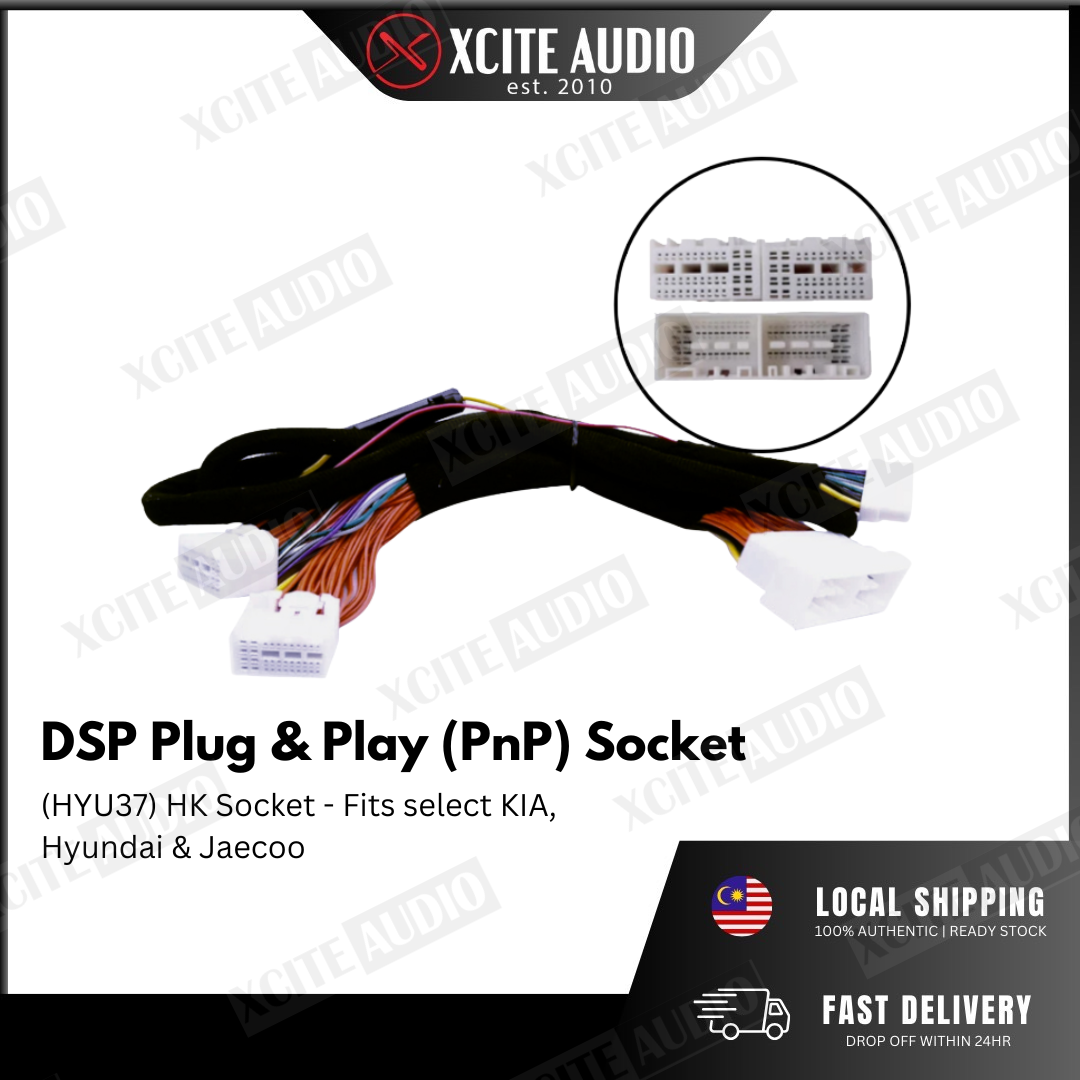 Digital Sound Processor(DSP) Plug & Play Cable Socket For Proton/Perodua/Toyota/Nissan/Mazda/Honda/Hyudai/BMW/Audi/Mini/Mercs