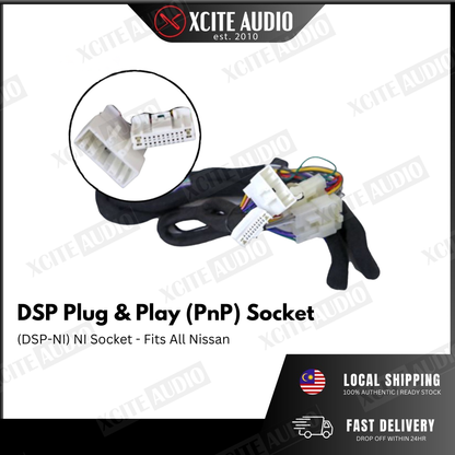 Digital Sound Processor(DSP) Plug & Play Cable Socket For Proton/Perodua/Toyota/Nissan/Mazda/Honda/Hyudai/BMW/Audi/Mini/Mercs