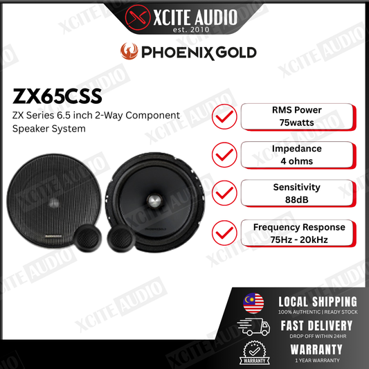 Phoenix Gold ZX65CSS - ZX Series 2-Way Component Car Speaker System