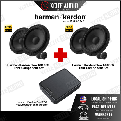 Harman Kardon Flow Series Speaker + Under seat Woofer Bundle Package