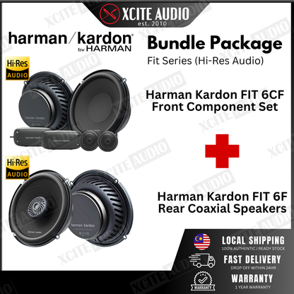 Harman Kardon Fit Series Front and Rear Spearker Bundle Package