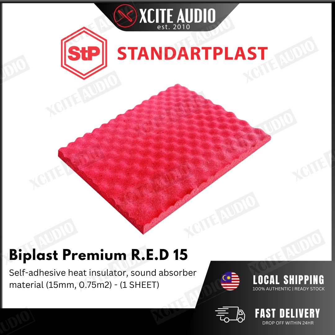 STP Biplast Premium R.E.D. 15 self-adhesive heat insulator, sound absorber material - 1 Sheet