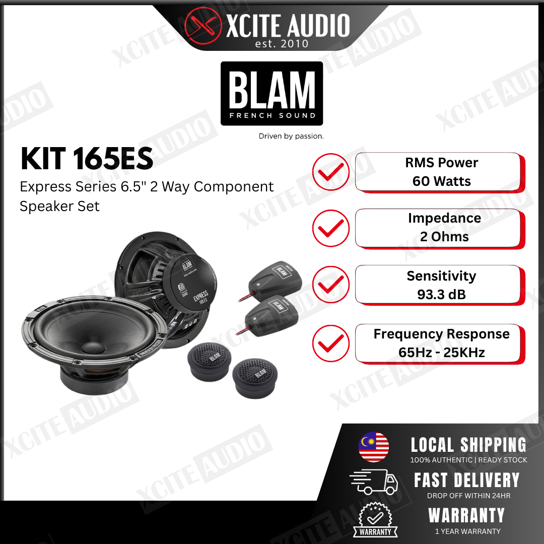 BLAM KIT 165ES - Express Line 6.5" 2-Way Component Car Speaker System
