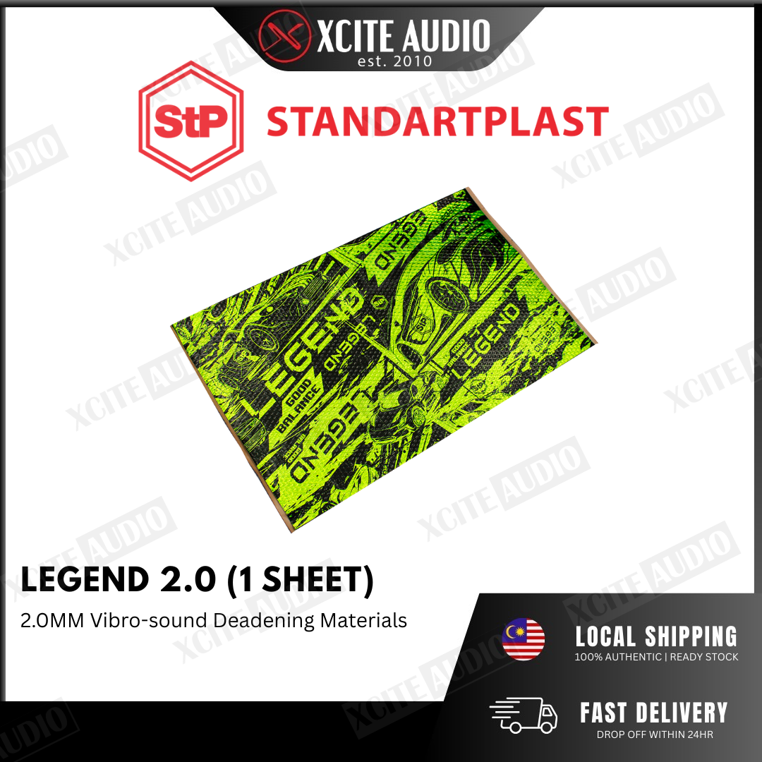 STP Standartplast GB 2.0 / LEGEND 2 Sound Cost-effective Vibro-deadening Material Soundproof Cancelling (1 Sheet)