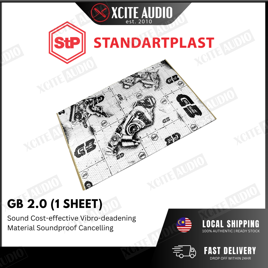 STP Standartplast GB 2.0 / LEGEND 2 Sound Cost-effective Vibro-deadening Material Soundproof Cancelling (1 Sheet)