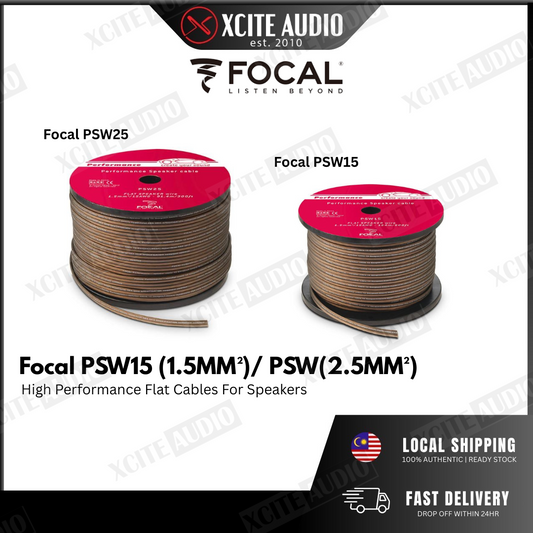 Focal Performance PSW25 / PSW15 High-performance Flay Speakers Cable [1 QTY = 1 METER]