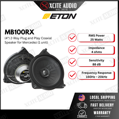 ETON MB100RX 4" (10cm) 2-Way Coaxial Speaker ( for Mercedes Benz)