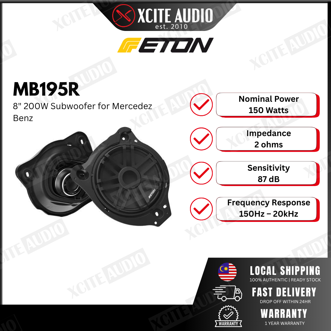 ETON MB195R 8" (19.5cm) 200W Subwoofer ( for Mercedes Benz )