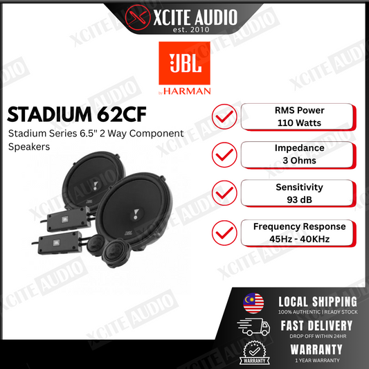JBL Stadium 62CF Stadium Series 6.5" 2-Way Component Car Speaker