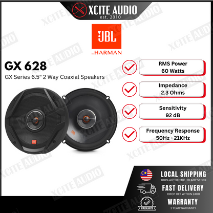 JBL GX628 GX Series 6.5" 2-way car speakers