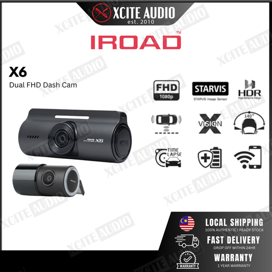 IROAD X6 DUAL-FHD DASH CAM
