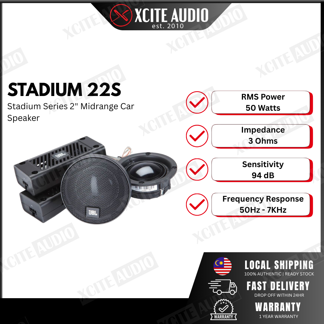 JBL Stadium 22S 2" (50mm) PEI Dome Midrange with Bandpass Crossover Enclosure