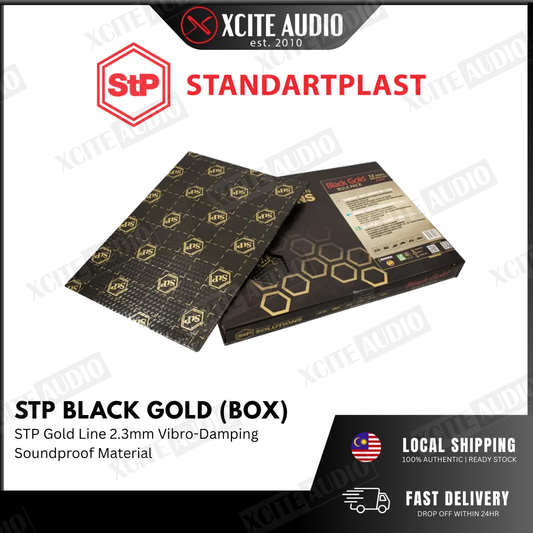STANDARTPLAST Gold Line Black Gold Bulk Pack Car Soundproof - 12 Sheets