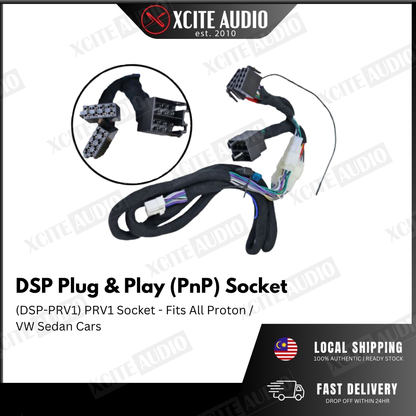 Digital Sound Processor(DSP) Plug & Play Cable Socket For Proton/Perodua/Toyota/Nissan/Mazda/Honda/Hyudai/BMW/Audi/Mini/Mercs