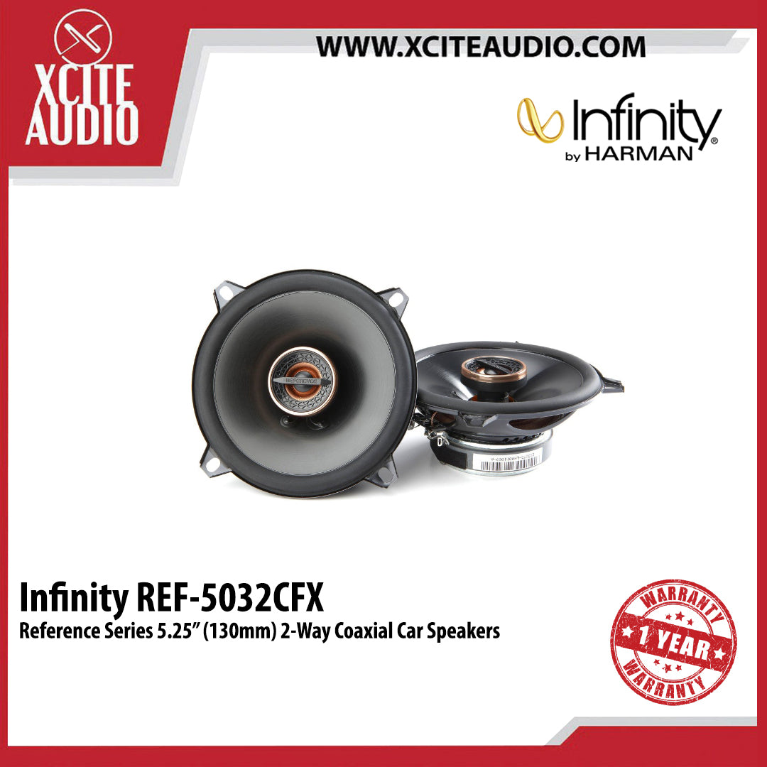 Infinity Reference REF-5032CFX 5.25" 2-Way Coaxial Car Speakers